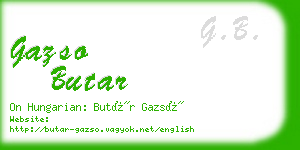 gazso butar business card